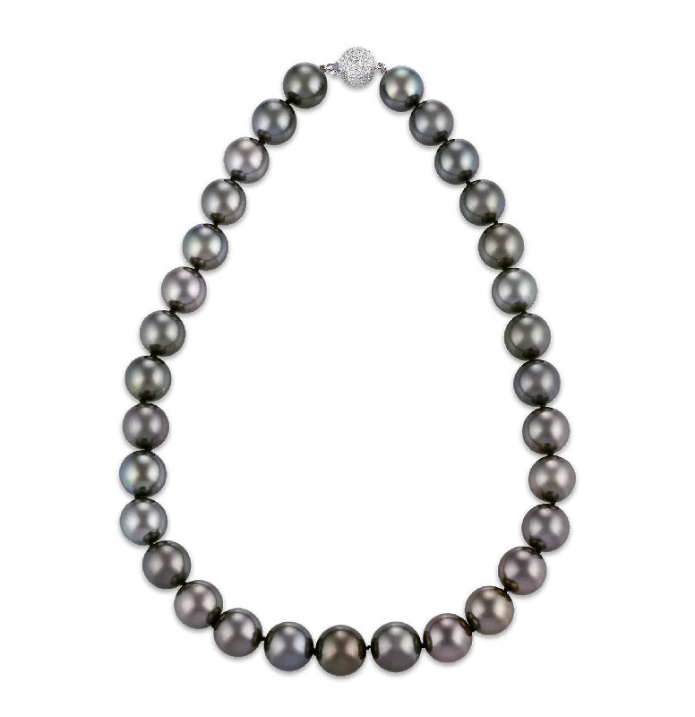 Ladies Necklaces with Pink Tugtupite-Tahitian Pearl Necklace