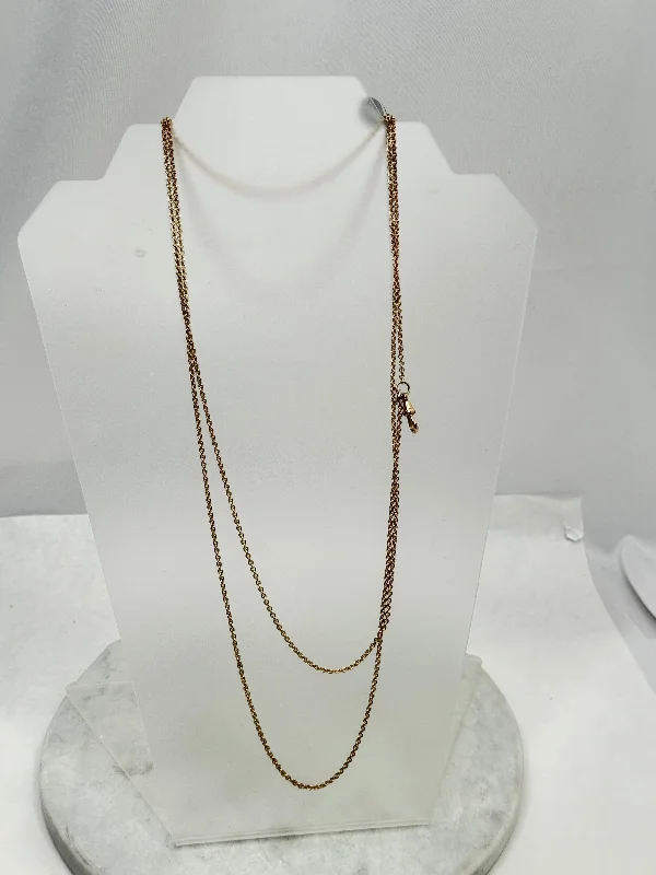 Ladies Necklaces with Diamond Shine-Estate Collection - Necklace Pinchbeck Chain