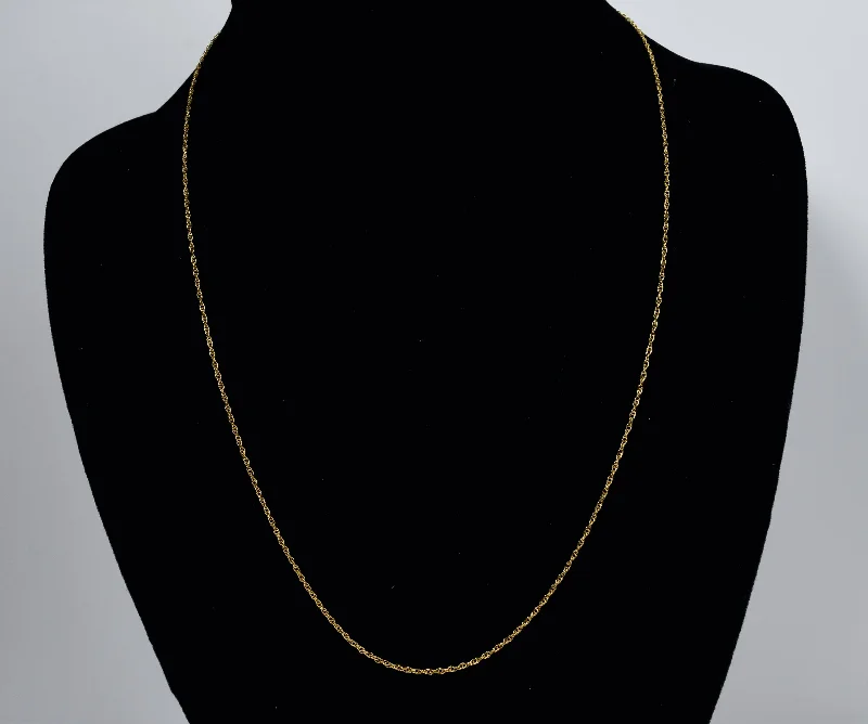 Ladies Necklaces Multi-Layer Spark-Gold Tone Sterling Silver Chain Necklace - 20"