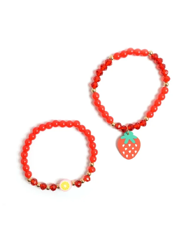 Ladies Bracelets with Feather Glow-Best Fruit Bracelet