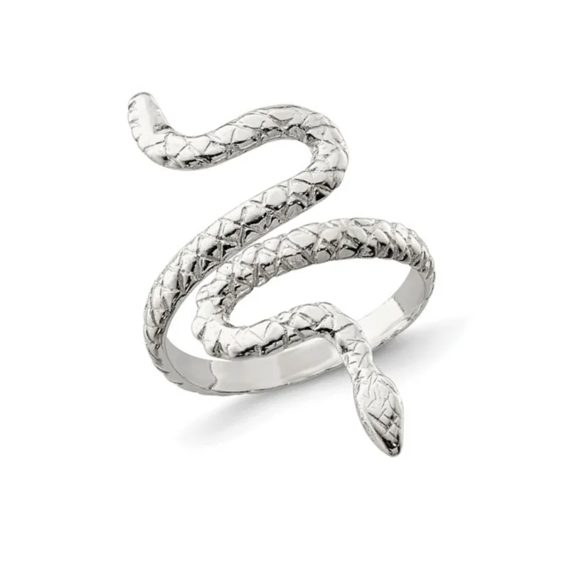 Ladies fragile thin rings -Sterling Silver Snake Ring