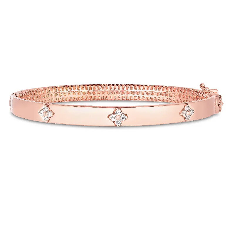 Ladies Bracelets Infinite Spark-14K Trilogy Diamond Bangle