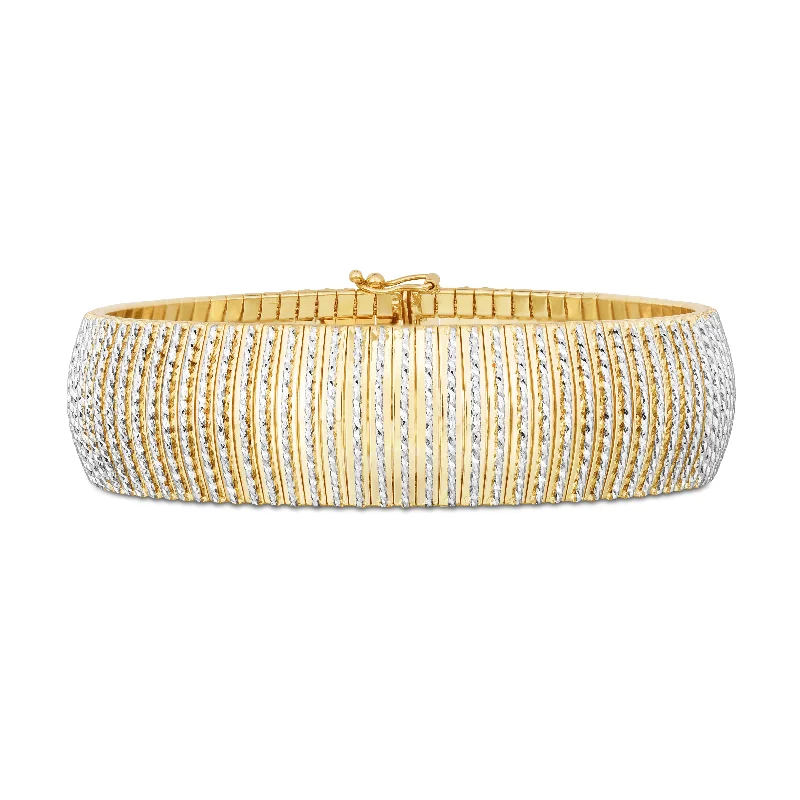 Ladies Bracelets Pure Glow-14K Bold Diamant?© Flex Bracelet