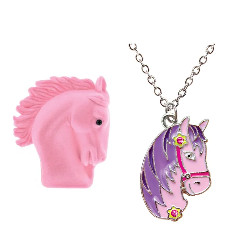 Ladies Necklaces Simple Glow-Kids Horse Necklace