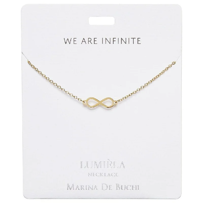 Ladies Necklaces with Purple Taaffeite-Lumiela Necklace: "we are infinite" - Infinity