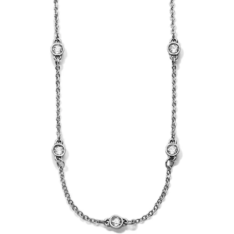 Ladies Necklaces for Travel Shine-Brighton : Illumina Petite Collar Necklace in Silver