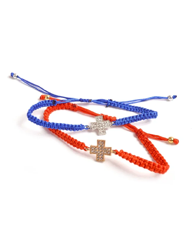 Ladies Bracelets Thin Glow-Little Cross Bracelet