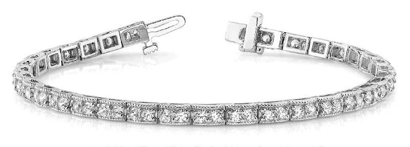 Ladies Bracelets with Crescent Shine-Vintage Diamond Bracelet