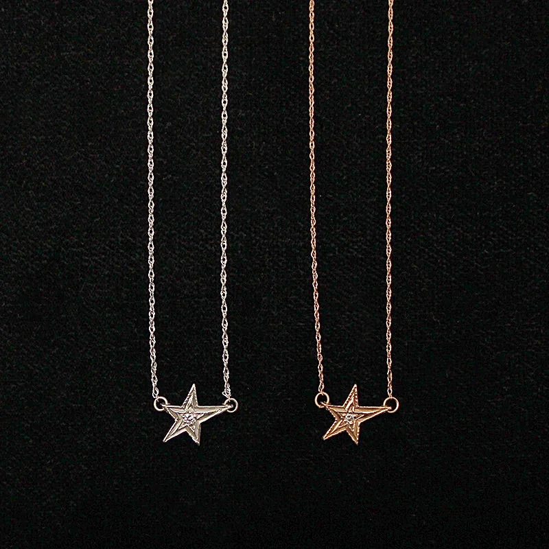 Ladies Necklaces for Photo Glow-Diamond Star Necklace by 720