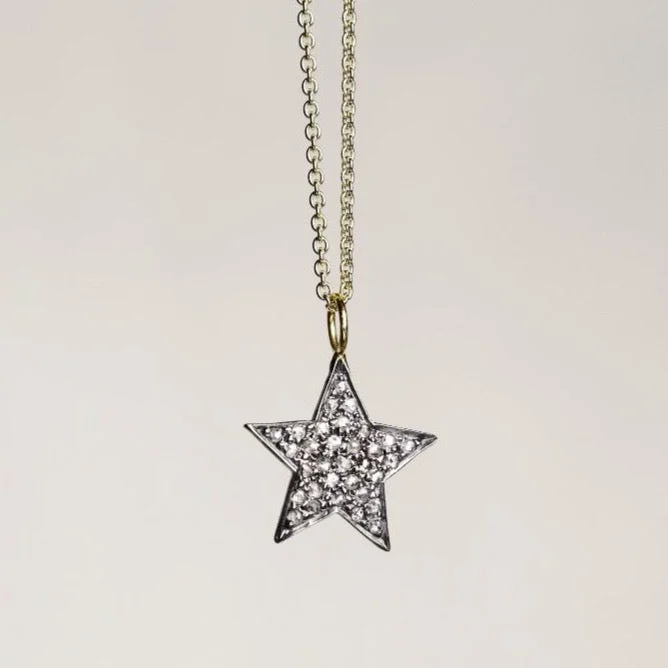 Ladies Necklaces for Bestie Shine-Diamond Star Necklace