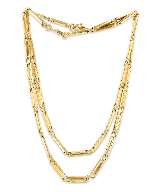 Ladies Necklaces with Fringe Shine-Pomellato Gold Link Necklaces