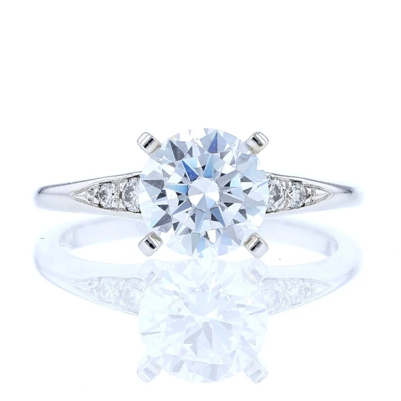 Faith shine engagement rings -Graduated Diamond Engagement Ring