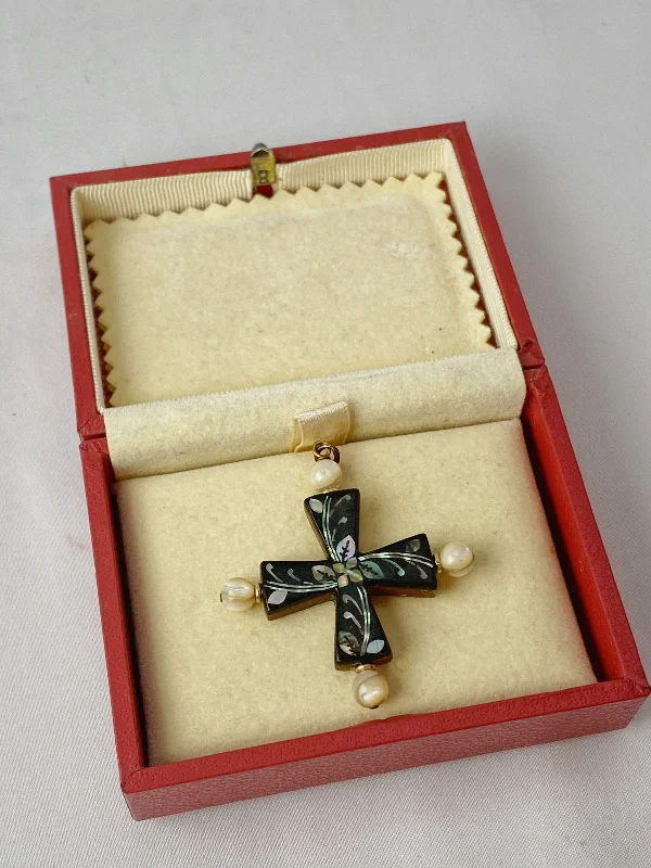 Ladies Necklaces for Hero Glow-Estate Collection Vintage Cross Necklace